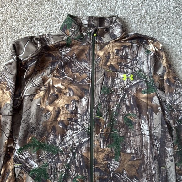 EUC Men’s Under Armour RealTree Xtra Scent Control Fleece Lined Camo Jacket XXL - Picture 2 of 10